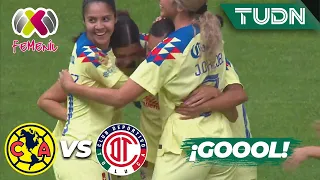 ¡GOL DEL AMÉRICA! Rodríguez abre el marcador | América 1-0 Toluca | AP2023 Liga Mx Femenil J3 | TUDN