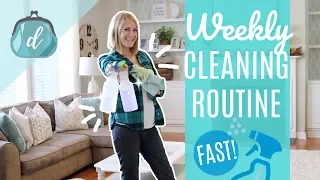 CLEAN MY WHOLE HOUSE WITH ME! 💙 Fast & Organized Weekly Cleaning Routine Motivation
