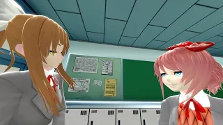 (SFM/DDLC) MONIKA IS THAT A VEGGIE PIZZA !?