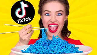 TESTAMOS TRUQUES VIRAIS DO TIK TOK PARA VER SE FUNCIONAM || Truques com Comida, por 123 GO! FOOD