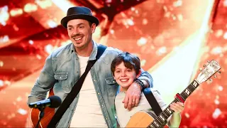 Father-Son Singing Duo Win Simon Cowell's GOLDEN BUZZER with Original Family Song