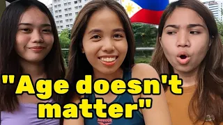 Age gap in the Philippines (How old is too old?) street interviews