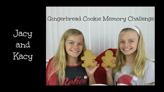 Gingerbread Cookie Memory Challenge ~ Jacy and Kacy