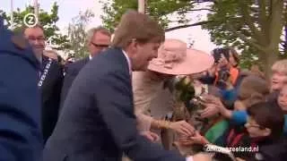 Willem-Alexander en Maxima in Zeeuws-Vlaanderen