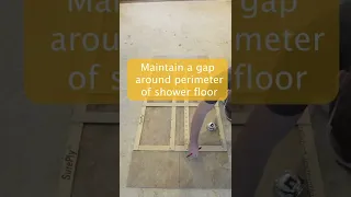 Shower floor tiling tips