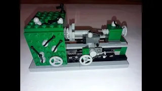 MOC Lathe in Minifigure scale with free instruction!