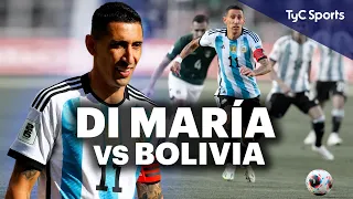 DI MARÍA MASTERCLASS vs BOLIVIA 🔥 CAPITÁN DE ARGENTINA, VOLÓ EN LA ALTURA, DOBLE ASISTENCIA Y MÁS