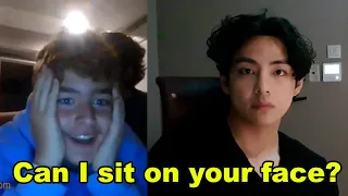 BTS V Taehyung appears on omegle