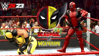 WWE 2K23 Deadpool vs Wolverine 4K Gameplay #wwe2k23 #deadpool3 #DeadpoolandWolverine