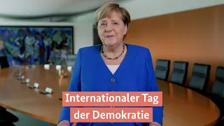 Kanzlerin Merkel: Demokratie ist große Errungenschaft