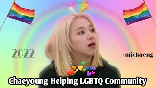 Twice Chaeyoung Gay moments  ( Supporting LGBTQ ) ft.2022