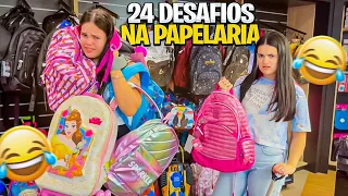 24 DESAFIOS EM 24 HORAS NA PAPELARIA **material escolar