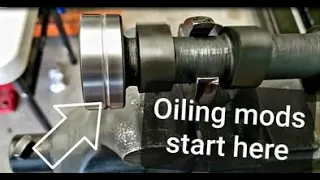 Slant 6 rocker shaft oiling modifications.