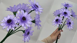 DIY | How To Make Gerbera Satin Ribbon Flower Easy