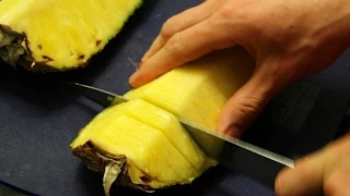 Как правильно чистить и нарезать ананас