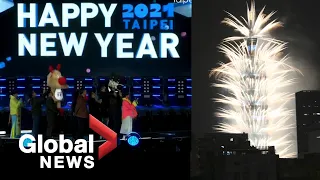 New Year's 2021: Taiwan’s iconic skyscraper Taipei 101 sets off fireworks