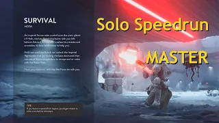 Star Wars Battlefront 2015 - Solo Survival on Hoth (Master ANY%) - Speedrun [14:18]