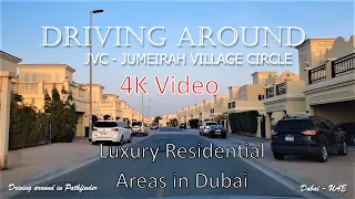 4K Luxury Residential Areas - Jumeirah Village Circle JVC - Driving in Dubai - Virtual Tour