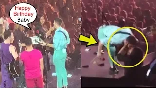 Priyanka Chopra SURPRISES Nick Jonas With a Birthday Cake, KISSES Him In the Middle of Concert