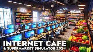 AKU BISA BUAT WARNET SKALIGUS INDOMARET DI SIMULATOR INI! Internet Cafe & Supermarket Simulator 2024