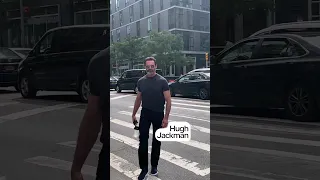 Hugh Jackman morning walking in  Tribeca, New York City. This is the first time he‘s been seen