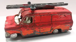 Dinky restoration Ford Transit Fire Service No. 271 Toy model cast.