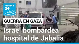 Gaza: evacuación improvisada de pacientes en el hospital de Jabalia tras bombardeo israelí