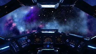 Brown Noise | 4K | Spaceship | ASMR | Space white noise reminds me of the past