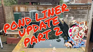 Koi pond liner update pt2 #koifish #koi #koipond #japanesekoi #collection #ponds