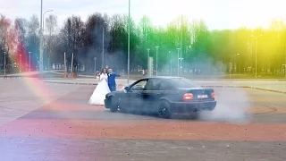 Дрифт на свадьбе BMW E39 M5