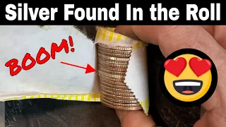 Roll Hunting Half Dollar Coins and Finding Silver - Live 90% Find!
