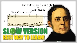 Train your left hand with scales (Czerny Op. 299, No. 2) (Slow version for learning!)