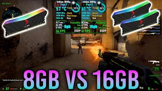 Athlon 3000g 8gb vs 16gb 3200mhz - CSGO 720p & 1080p Benchmark Test #athlon3000g