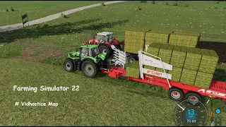 Transporting Hay to another end of Map || A Long Journey || FS 22 ||