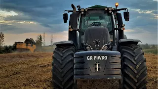 ŻNIWA 2020 ☆ Koszenie pszenicy | NH CX 5.90 & VALTRA T194 versu & Metaltech TS18