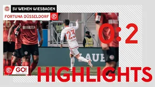 HIGHLIGHTS | SV Wehen Wiesbaden vs. Fortuna Düsseldorf 0:2 | Wieder zu Null!