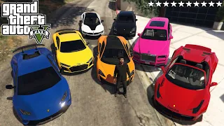 GTA 5 - Stealing Luxury Youtubers Cars with Franklinl! (Real Life Cars #18)