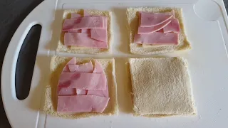 Пирожки из тостового хлеба)