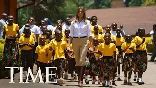 Melania Trump Dances With Children At Kenyan Orphanage On Africa Tour | TIME