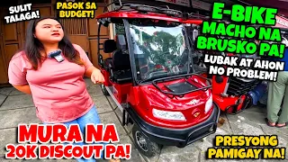 SULIT AT NAPAKAMURANG E-BIKE! MACHO NA BRUSKO PA! PWEDENG PWEDE PA SA AHON AT MALUBAK NA KALSADA!