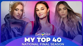 Eurovision 2023: National Final Season | My Top 40