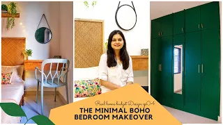 Minimal Boho Bedroom Makeover for a Doctor 👩‍⚕️ || Interior Maata || Real Home Budget Design EP04