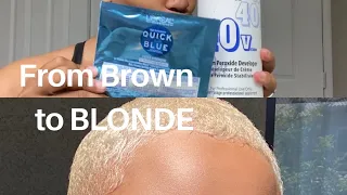 How I cut and BLEACHED  my hair