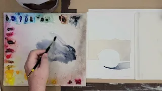 Painting the Lime in Watercolor Basic Approach