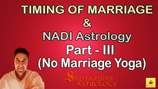 Learn NADI Astrology | No Marriage Yoga | Part - 3