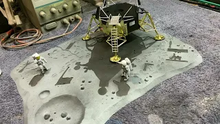 Building The First Lunar Landing Diorama Model Kit By Monogram