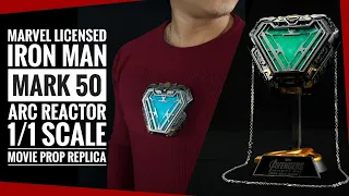 MARVEL Licensed Movie Prop Replica 1:1 SCALE IRON MAN MARK 50 ARC REACTOR unboxing | in-depth review