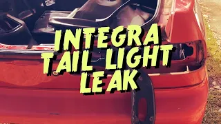 1995 Acura Integra Tail Light Leak :: Two Door Acura Honda Hatchback Trunk Leaking