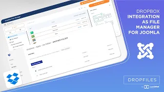Dropbox integration as File Manager for Joomla