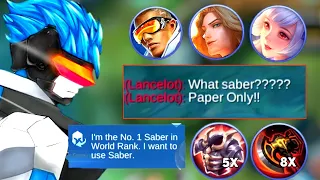 I SHOWED THEM HOW POWERFUL SABER!? SABER IS PAPER ONLY!?